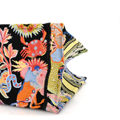 Christian Dior Canvas Zodiac Fantastico Embroidered Medium Book Tote Black Multicolor 9 of 9
