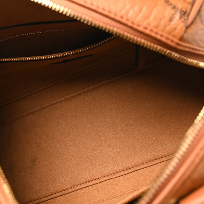 MCM Visetos Small Ella Boston Bag Cognac 5 of 9
