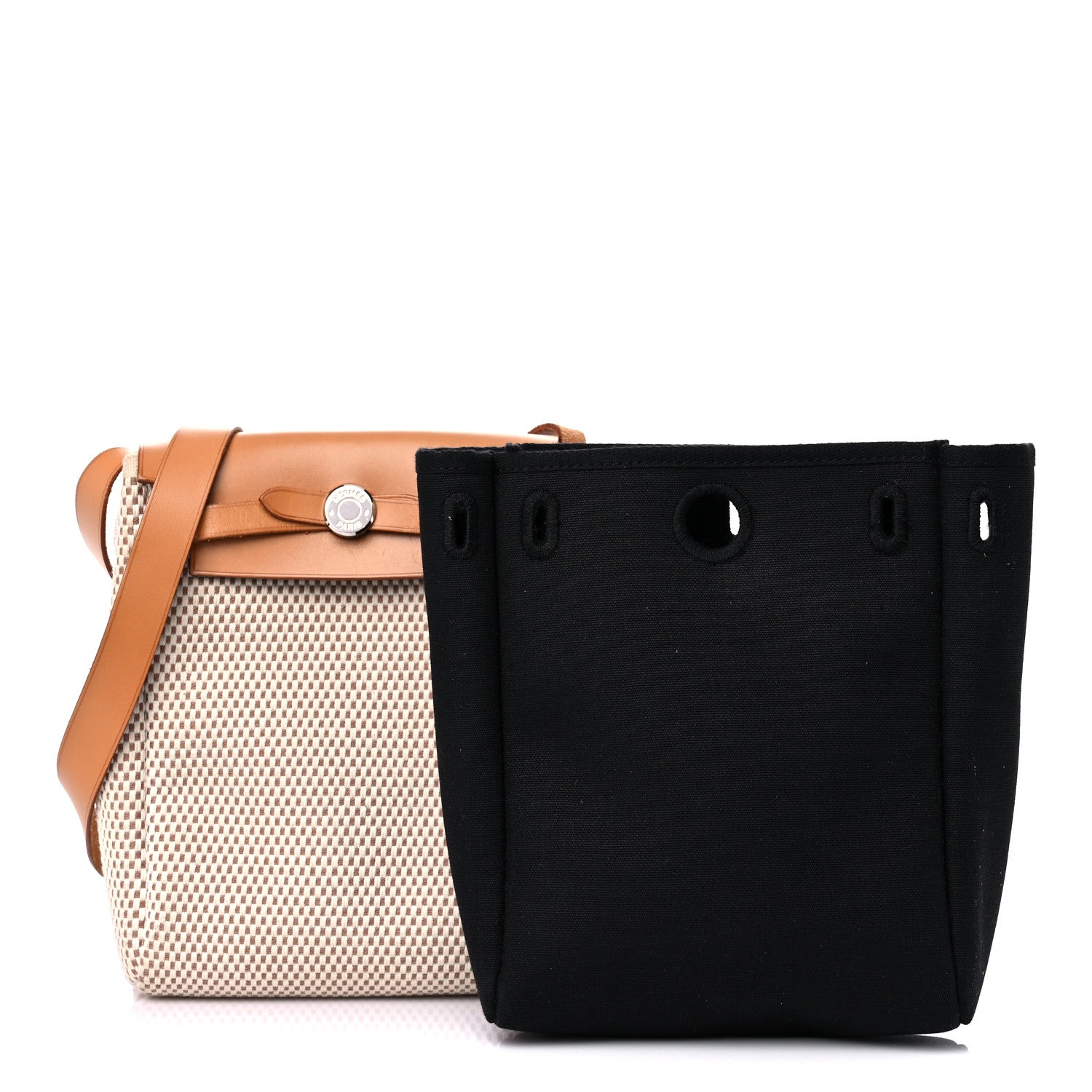 Hermes Toile Vache Calfskin Herbag TPM Natural 1 of 16