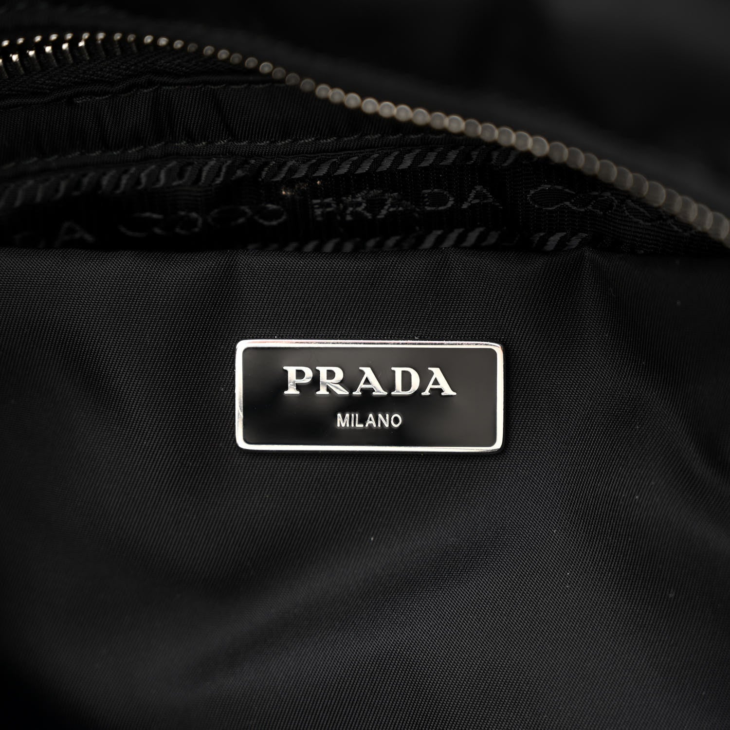 Prada Re-Nylon Nappa Triangle Quilted Padded Small Double Handled Zip Tote Black 6 of 16