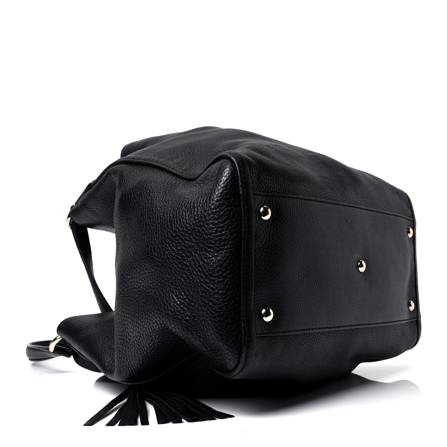Gucci Pebbled Calfskin Medium Soho Shoulder Bag Black 3 of 5