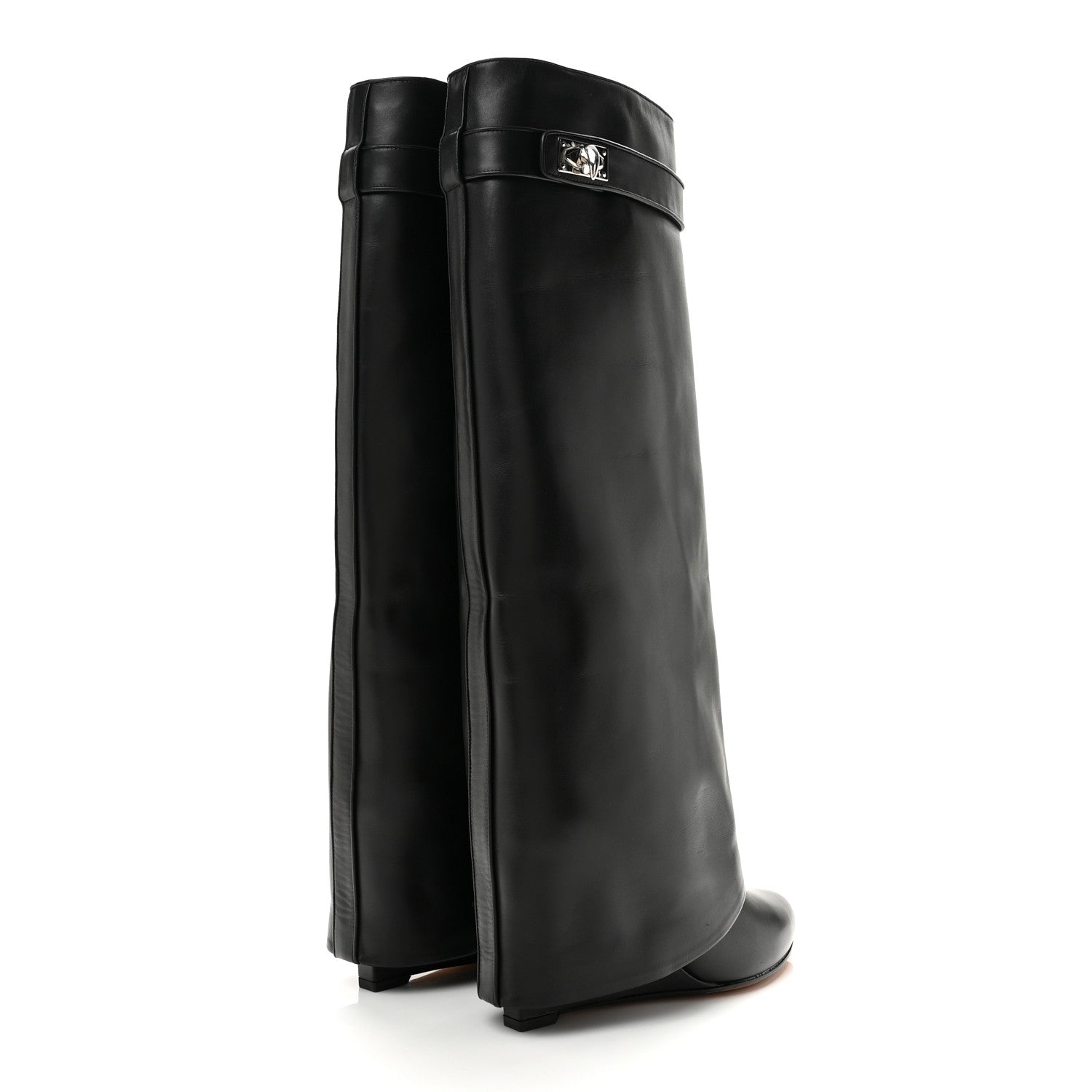 Givenchy Calfskin Shark Lock Pant Boots 39.5 Black 5 of 9