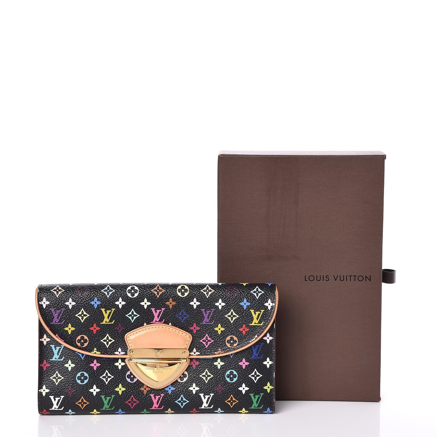 Louis Vuitton Monogram Multicolor Eugenie Wallet Black Grenade 8 of 8