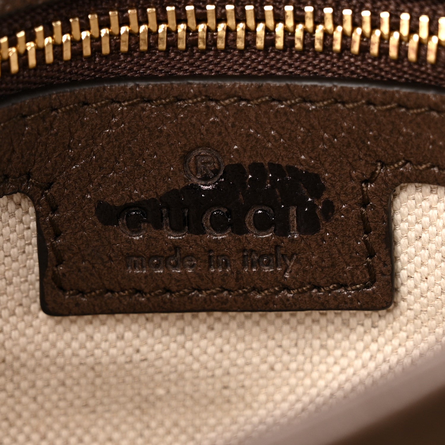 Gucci GG Supreme Monogram Textured Dollar Calfskin Web Medium Blondie Top Handle Shoulder Flap Bag Beige Ebony New Acero 6 of 13