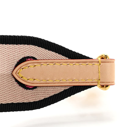 Louis Vuitton Jacquard Diane Shoulder Strap Black 6 of 6
