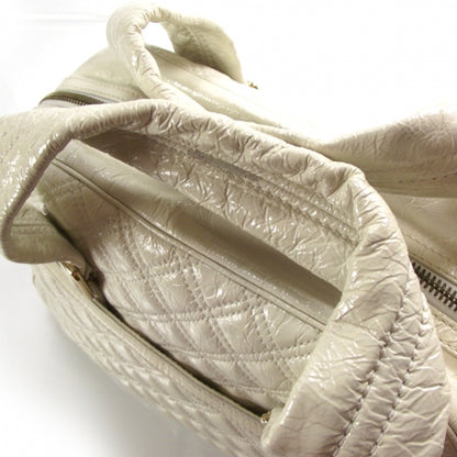 Marc Jacobs Patent Quilted Ursula Bowler Chalk 7 of 10