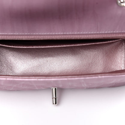 Chanel Metallic Calfskin Quilted Mini Rectangular Flap Pink 4 of 10