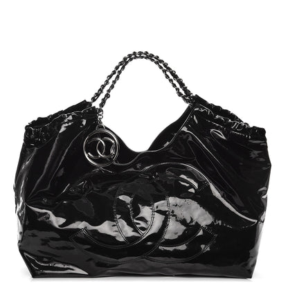 Chanel Vinyl XL Coco Cabas Black 1 of 9