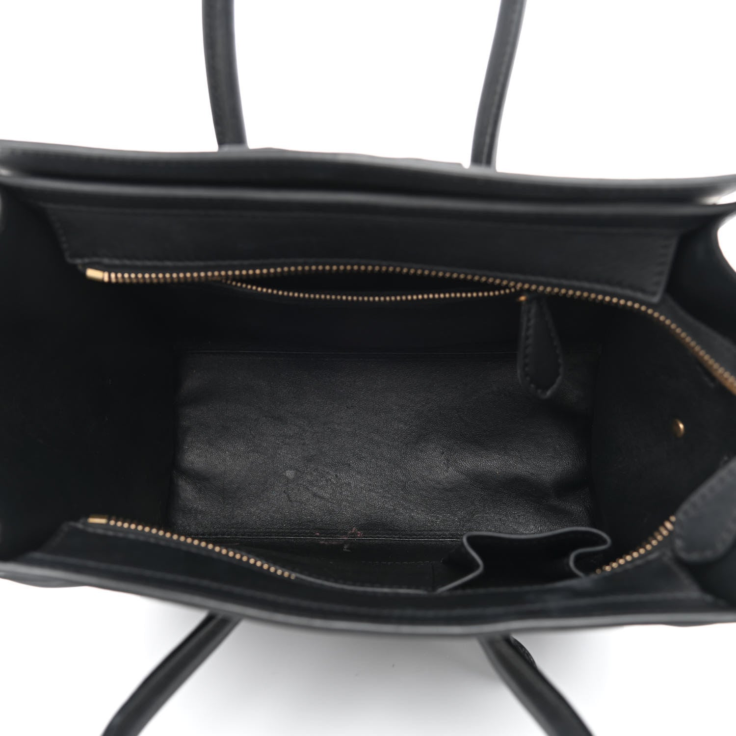 Celine Smooth Calfskin Micro Luggage Black 5 of 11