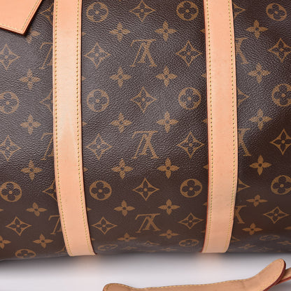 Louis Vuitton Monogram Keepall Bandouliere 55 11 of 12