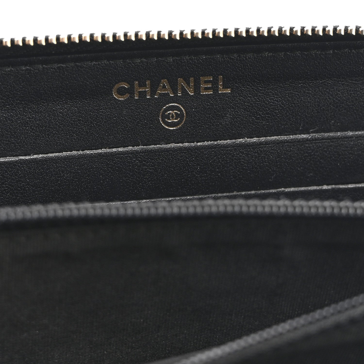Chanel Caviar Quilted Medium Filigree Zip Around Wallet Black 6 of 10