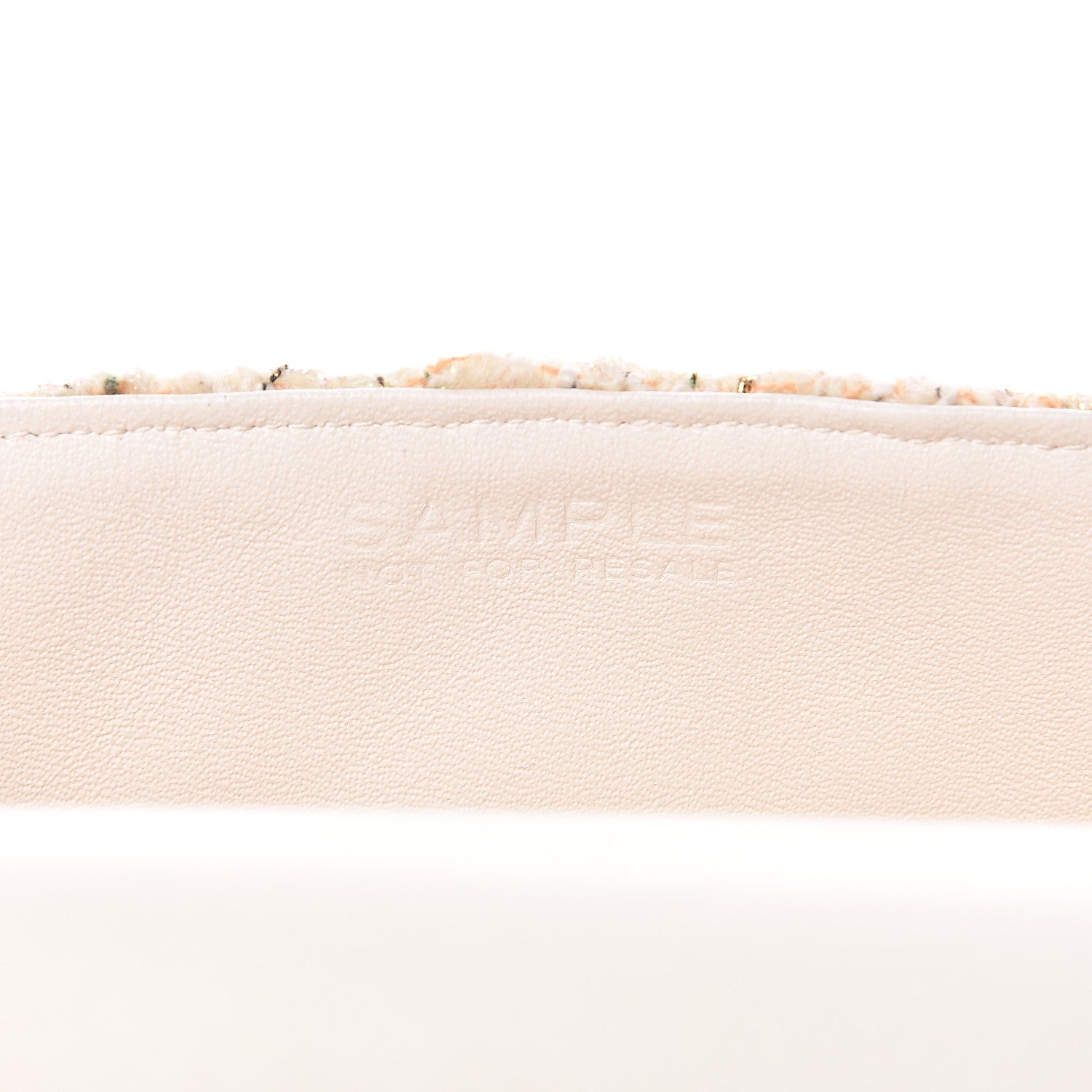 Chanel Tweed Quilted Mini Rectangular Flap Off White 15 of 15