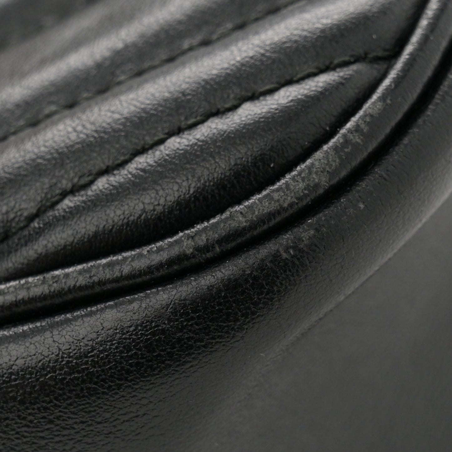 Calfskin Matelasse Small GG Marmont Chain Shoulder Bag Black