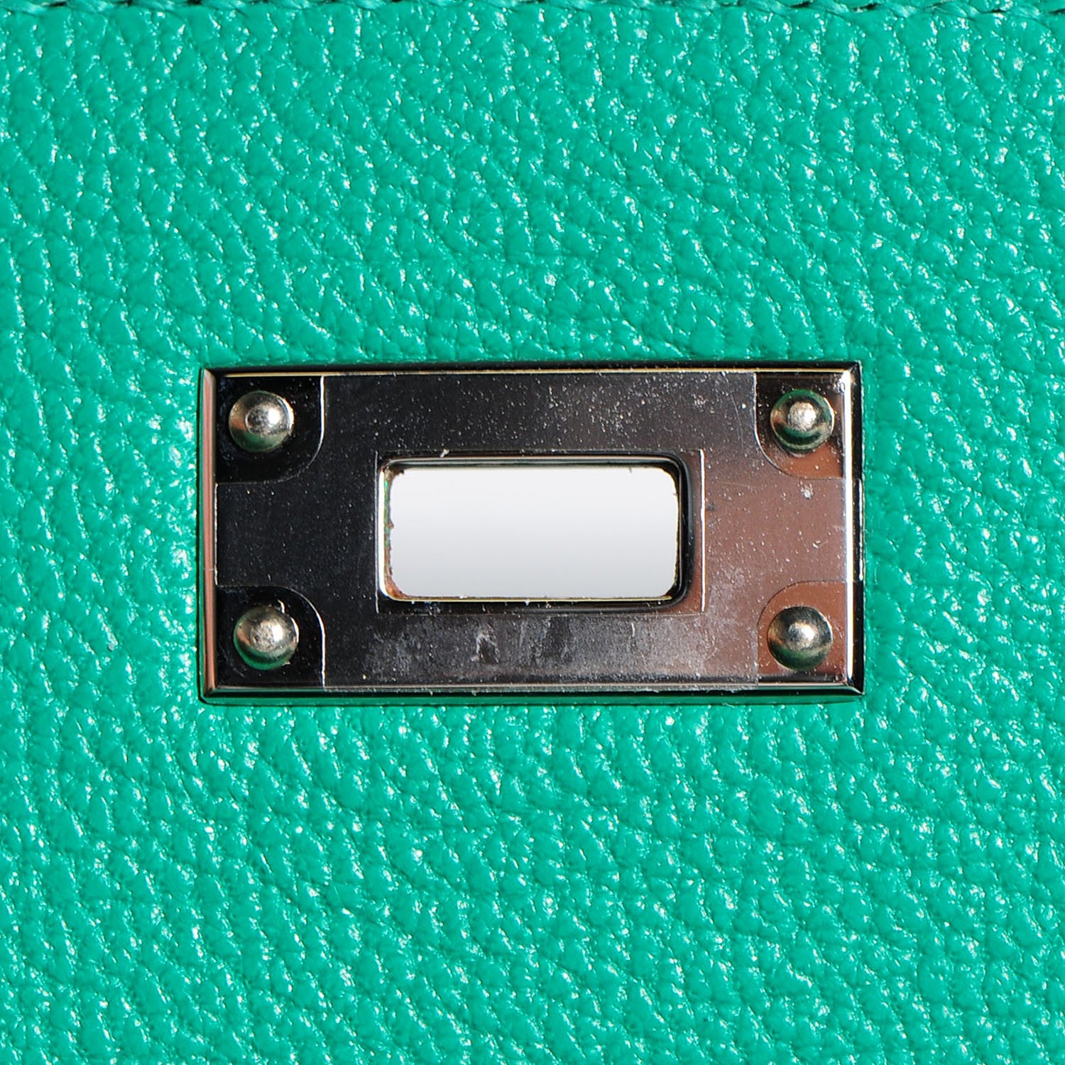 Hermes Chevre Mysore Kelly Longue Wallet Menthe 10 of 14