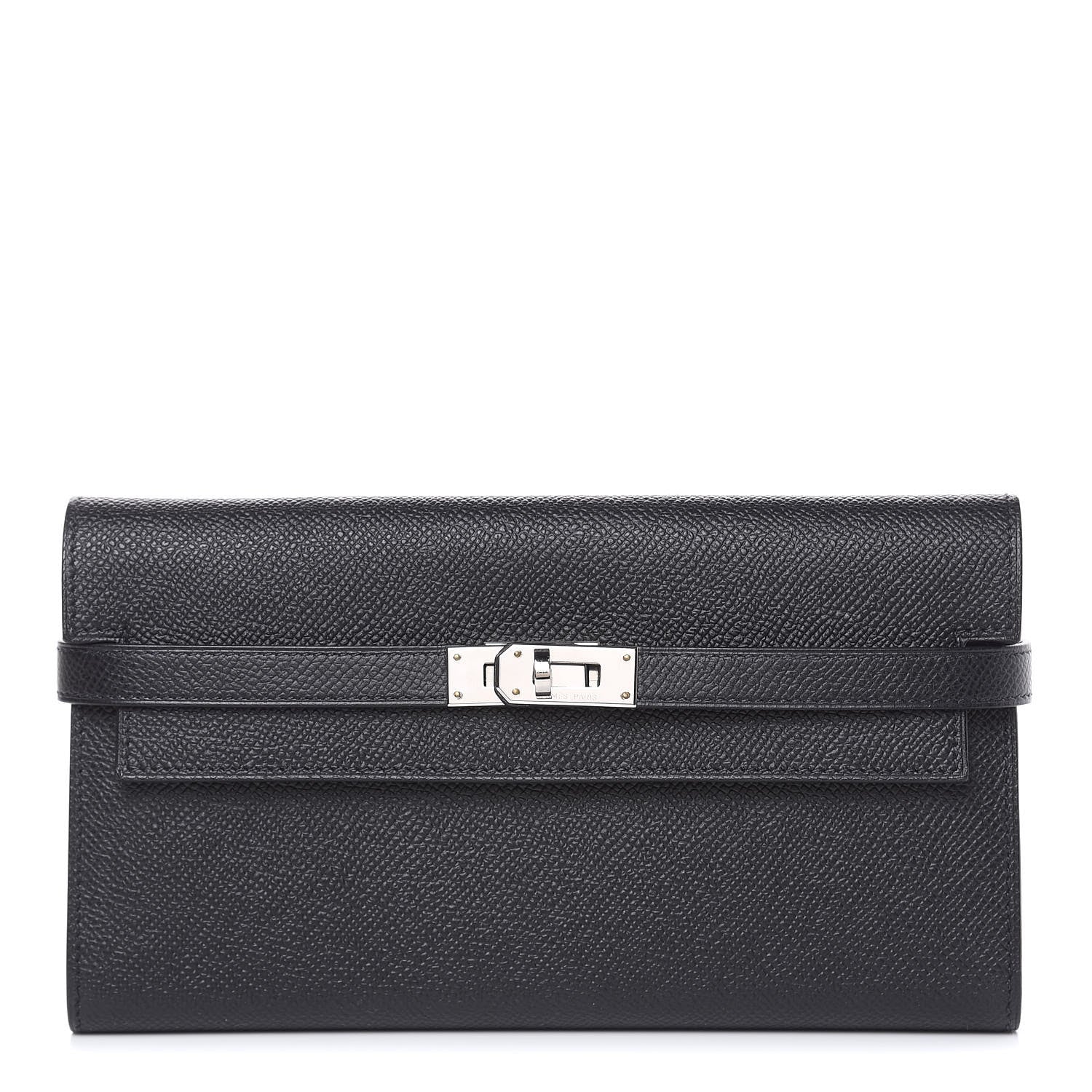 Hermes Epsom Kelly Longue Wallet Black 1 of 17