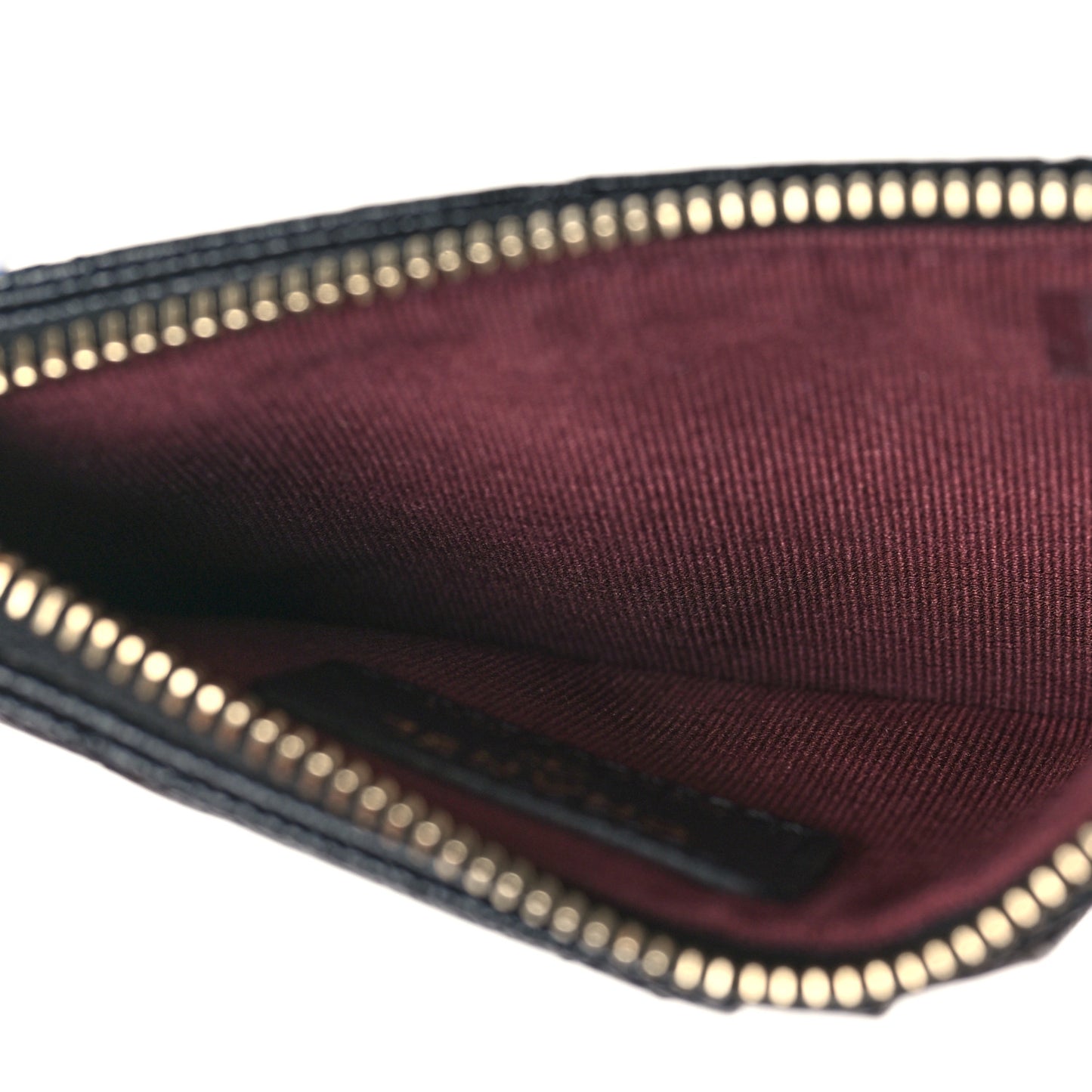 Caviar Quilted Flap Zip Card Holder Black