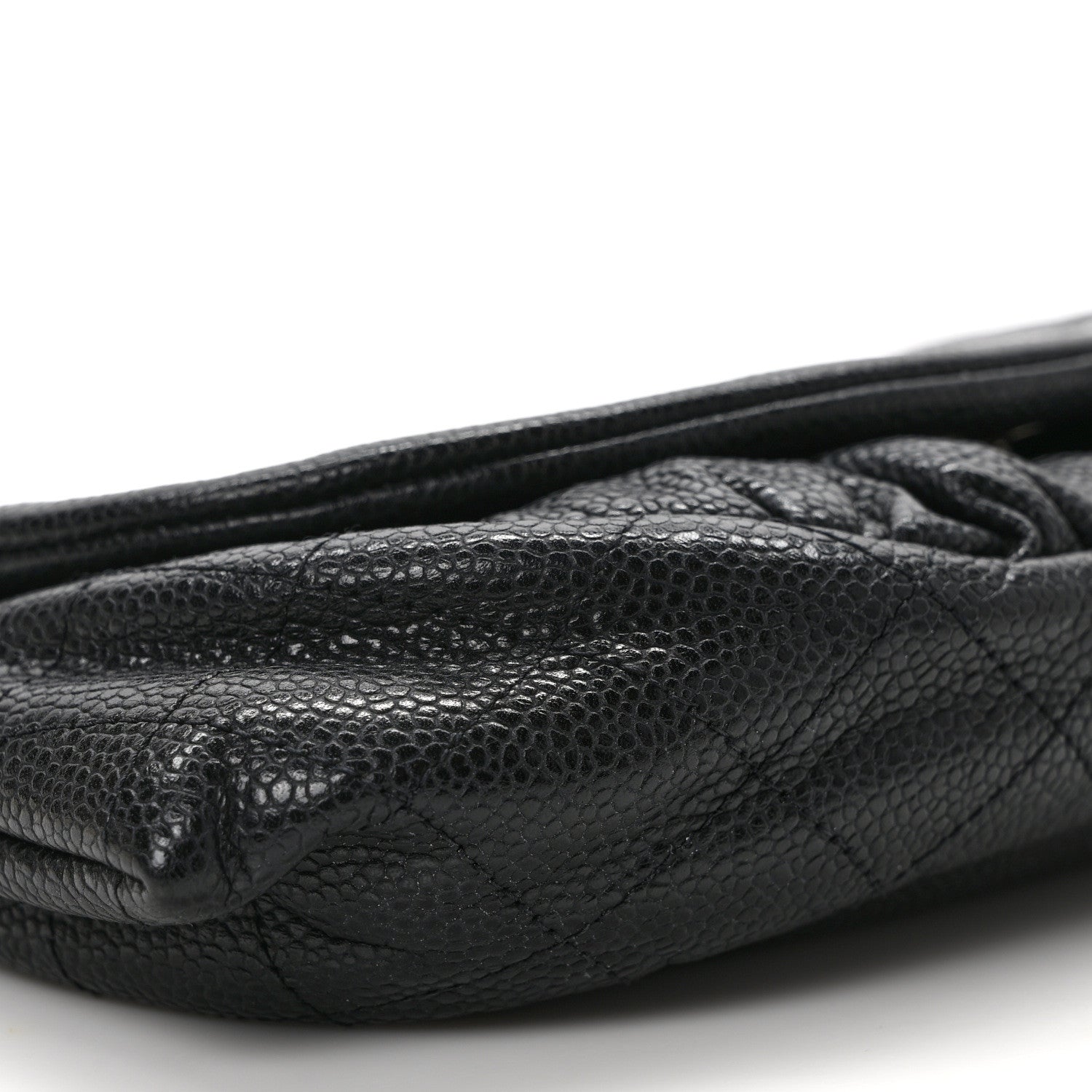 Chanel Caviar Half Moon Wallet On Chain WOC Black 9 of 11