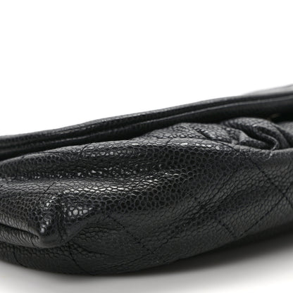 Chanel Caviar Half Moon Wallet On Chain WOC Black 9 of 11