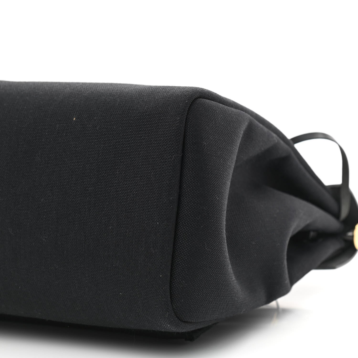 Hermes Toile Vache Calfskin Herbag 39 MM Black 12 of 15