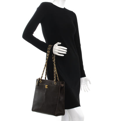 Chanel Caviar Shoulder Bag Brown 3 of 18