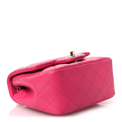 Chanel Lambskin Quilted Mini Square Flap Pink 4 of 15