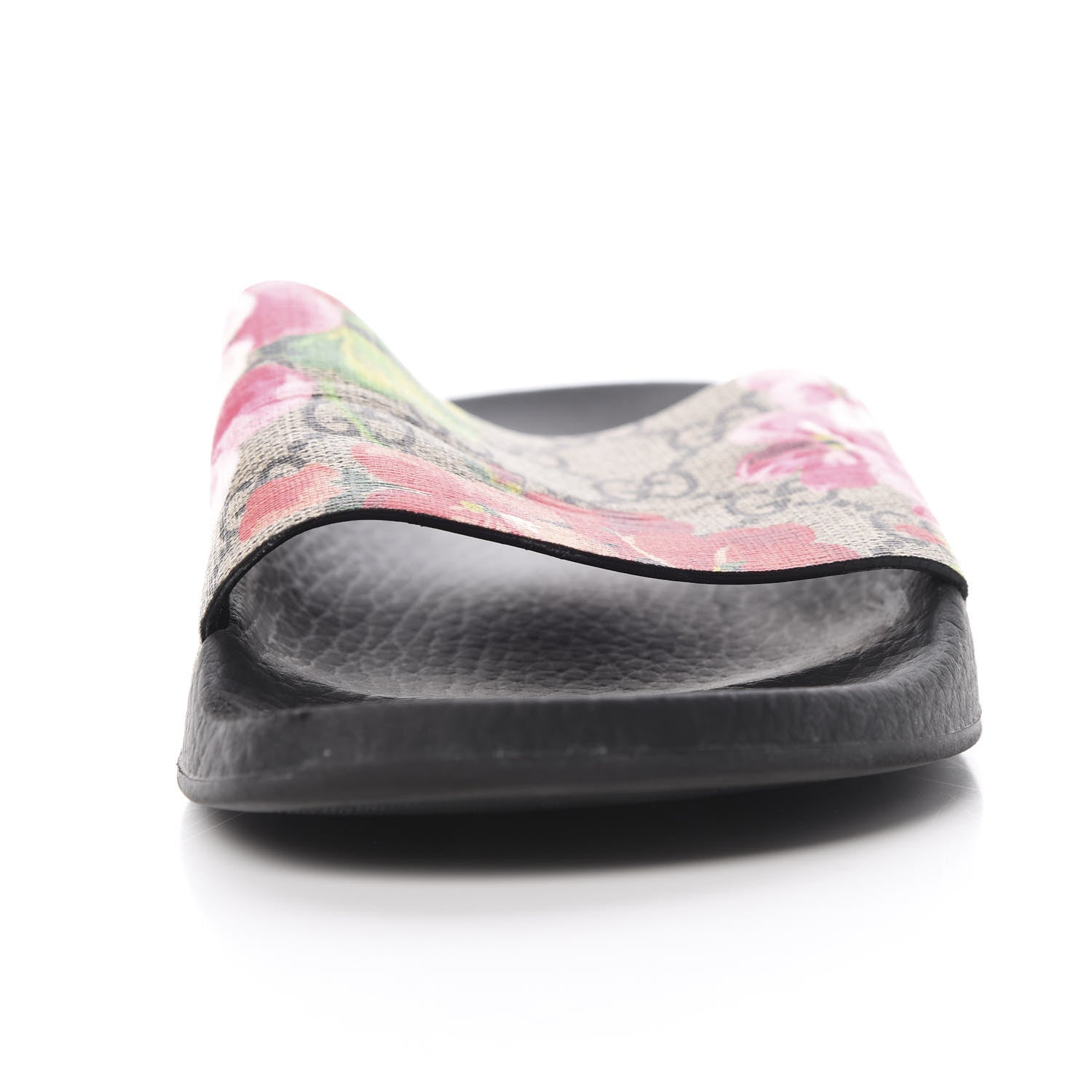 Gucci GG Supreme Monogram Blooms Slide Sandals 38 Beige Multicolor 10 of 10