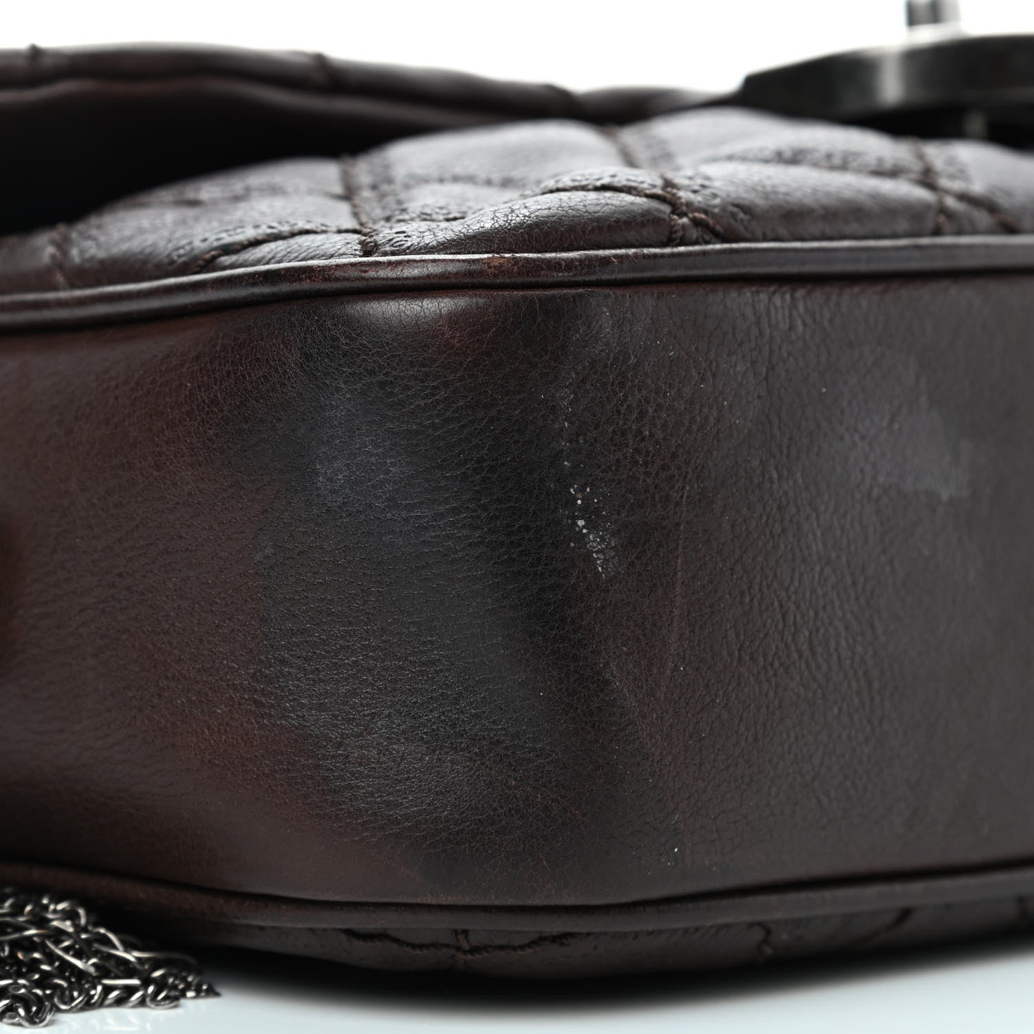 Chanel Calfskin Quilted Medium Coco Sporran Flap Brown 5 of 5