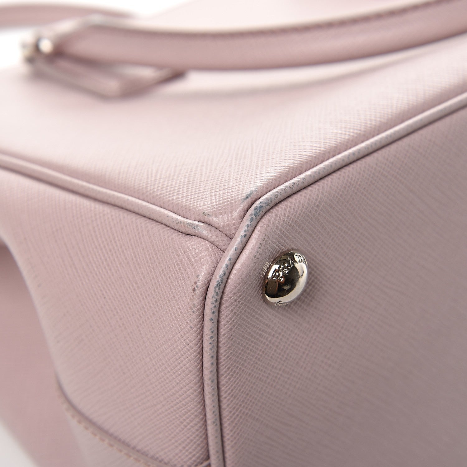 Prada Saffiano Small Galleria Double Zip Tote Mughetto 9 of 12