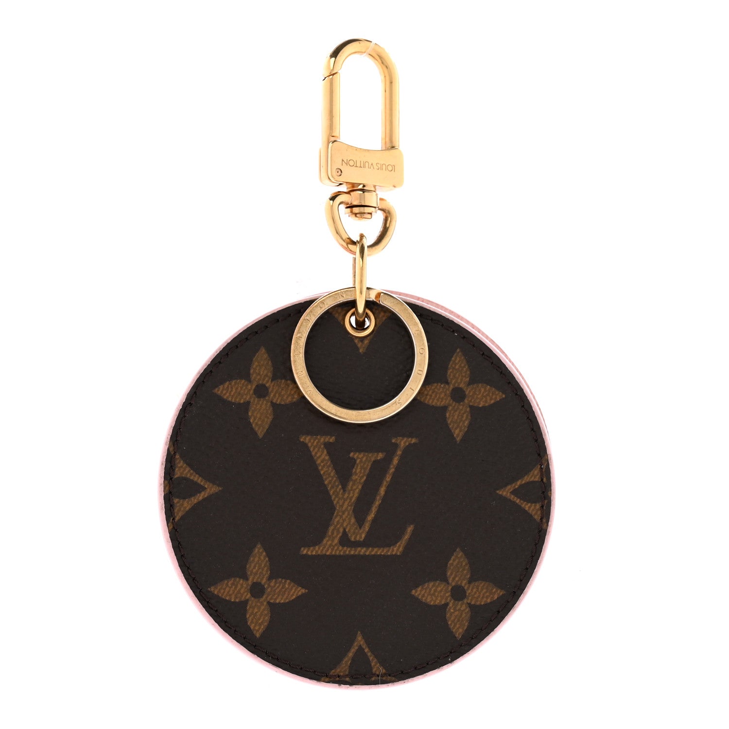 Louis Vuitton Monogram LV Mirror Bag Charm Key Holder Rose Ballerine 1 of 5