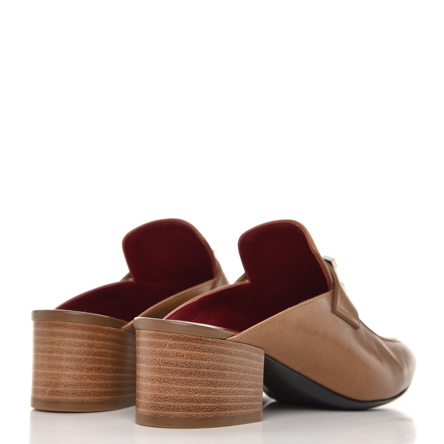 Hermes Goatskin Paradis Mules 36 Taupe 4 of 9