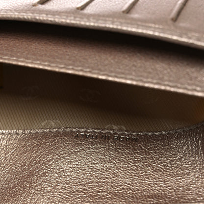 Chanel Metallic Goatskin Large Flap Wallet Gold 8 of 11