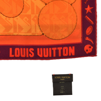 Louis Vuitton Silk Sun Geant Square Scarf Soleil Yellow 4 of 4