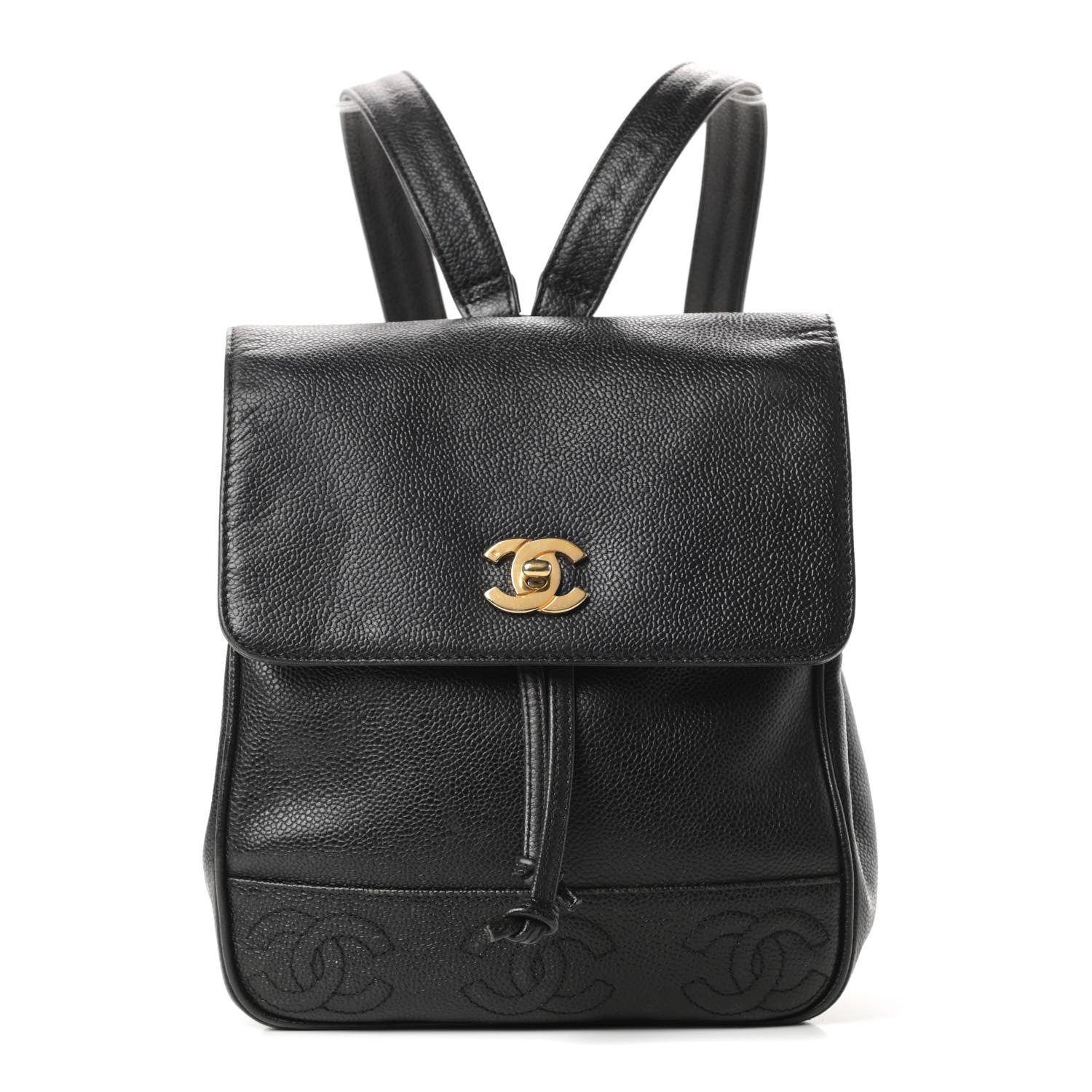 Chanel Caviar CC Backpack Black 1 of 15