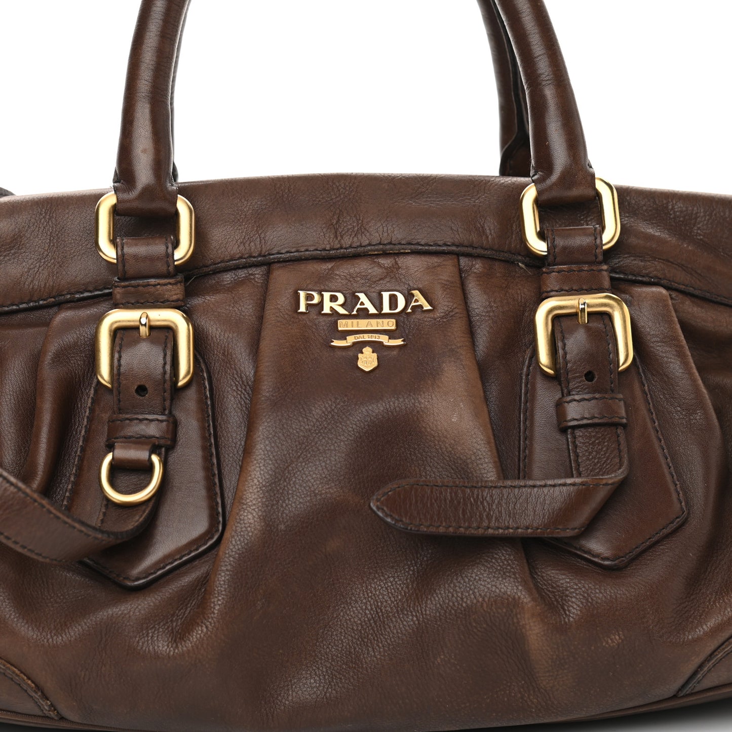 Vitello Soft Shopping Satchel Nocciolo