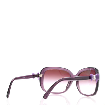 Chanel Acetate CC Bow Sunglasses 5171 Purple 4 of 9
