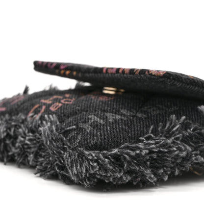 Chanel Denim Quilted Denim Mood Belt Bag Black Multicolor 10 of 10