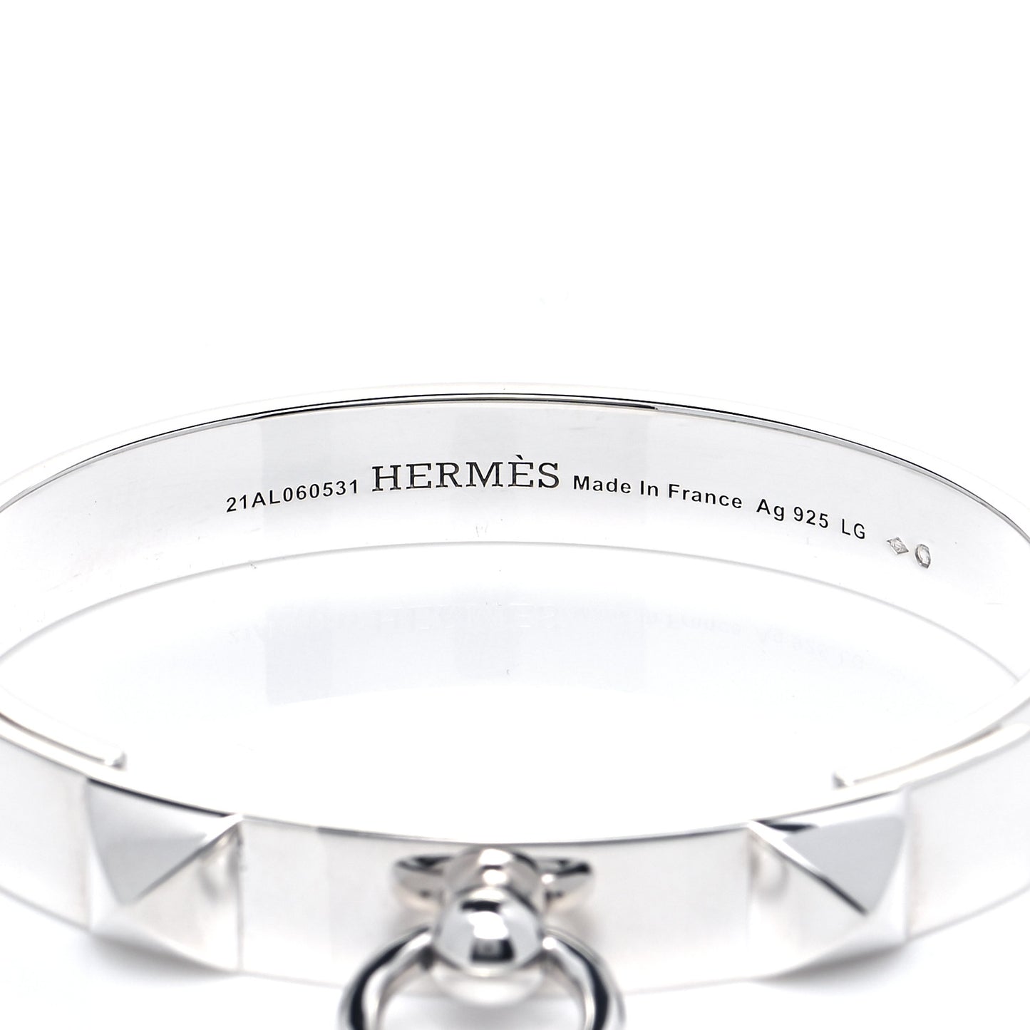 Sterling Silver PM Collier De Chien Bracelet LG