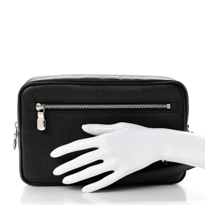 Louis Vuitton Taiga Pochette Kasai Black 2 of 10