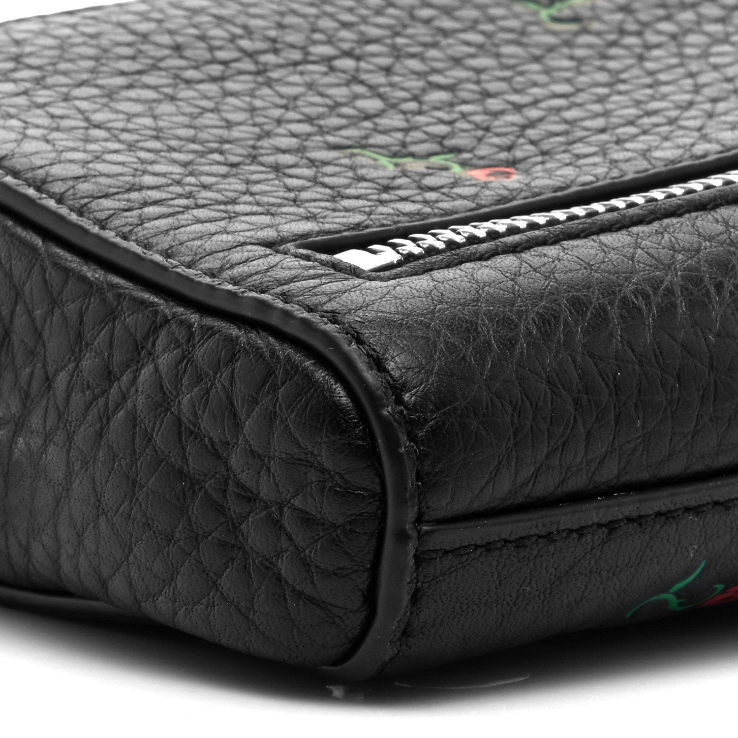 Alexander Wang Pebbled Lambskin Rose Large Fumo Clutch Black 5 of 9