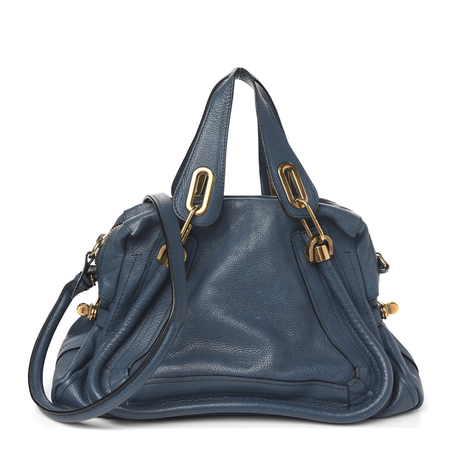 Chloe Calfskin Medium Paraty Peacock Blue 1 of 9