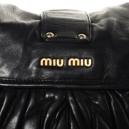Miu Miu Nappa Matelasse Coffer Hobo Black 8 of 8