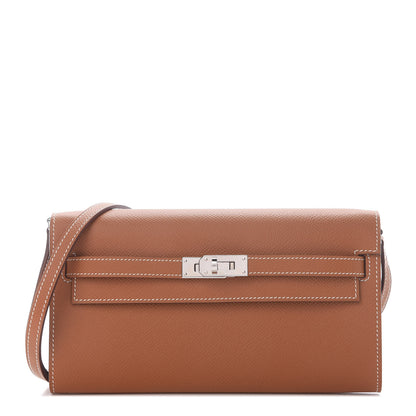 Hermes Epsom Kelly Wallet To Go Gold 1 of 8