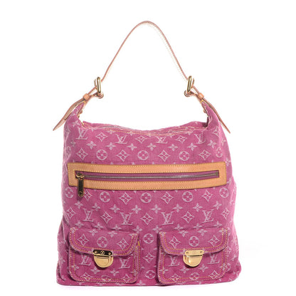 Louis Vuitton Denim Baggy GM Fuchsia 1 of 7