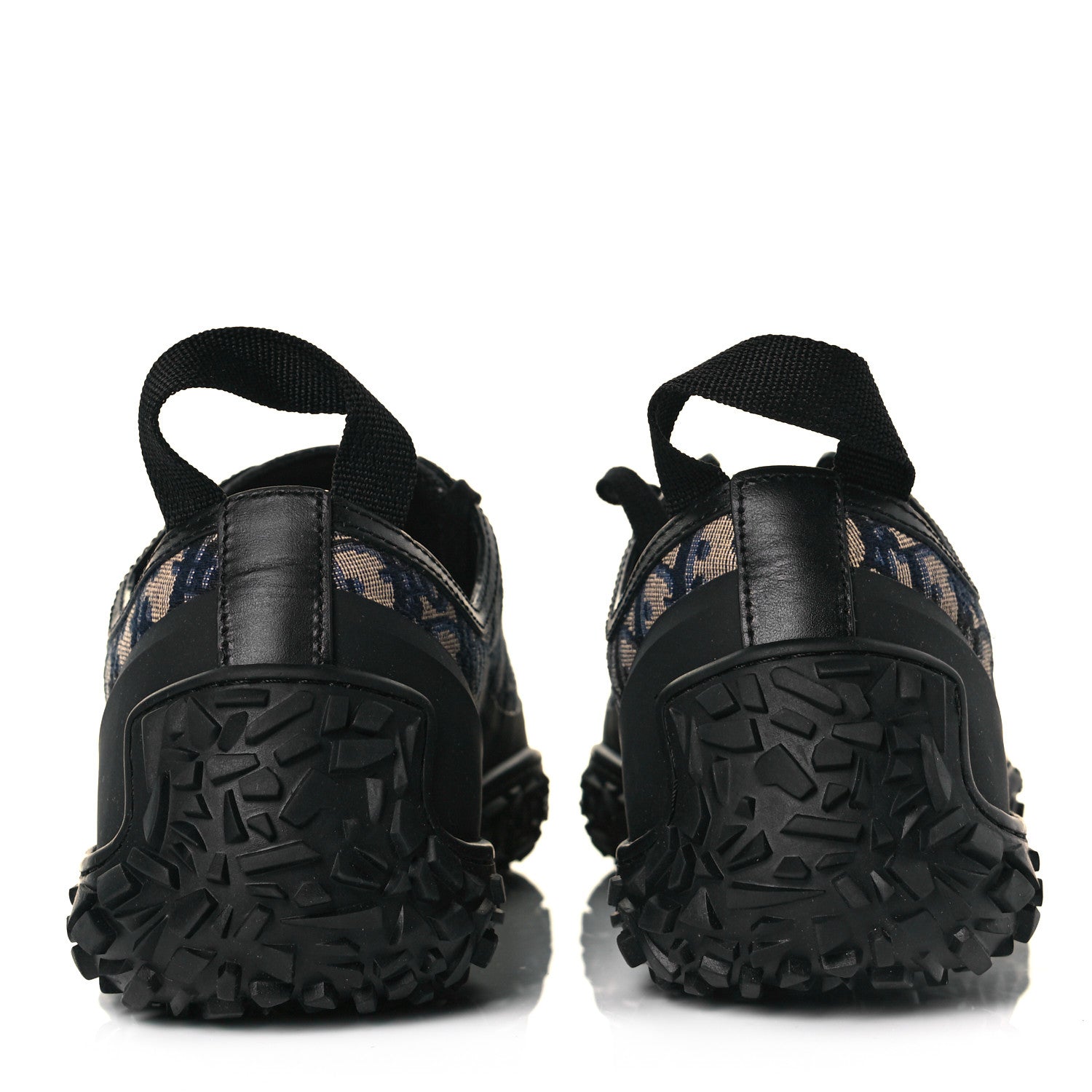 Christian Dior Jacquard Rubber Oblique Mens B28 Low Top Sneakers 44 Black Apricot 5 of 9