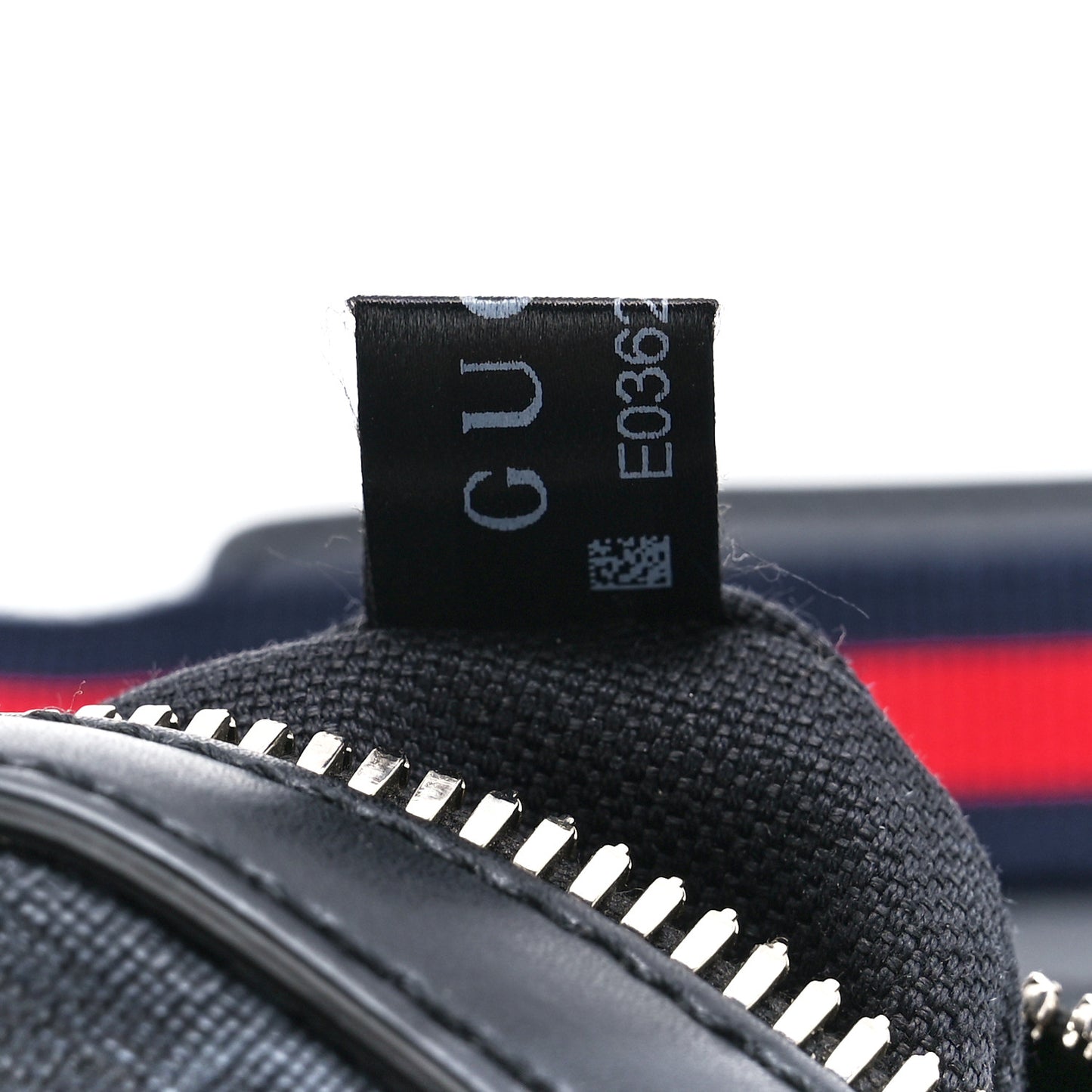 GG Supreme Monogram Appia Calfskin Web Small Camera Messenger Bag Black Grey