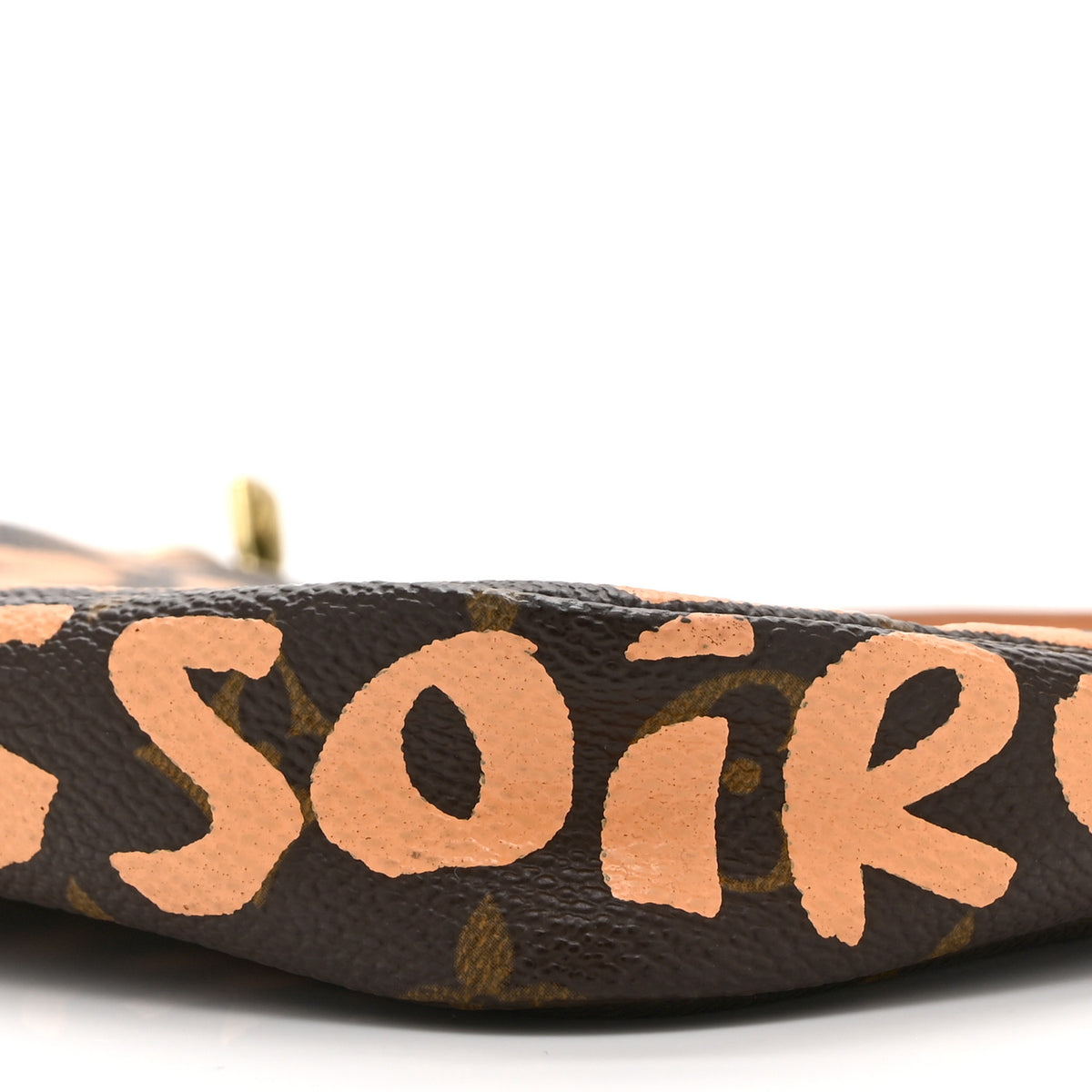 Monogram Graffiti Pochette Accessories Peach