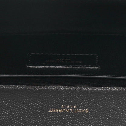 Saint Laurent Grain De Poudre Small Classic Monogram Kate Tassel Satchel Dark Smog 6 of 10