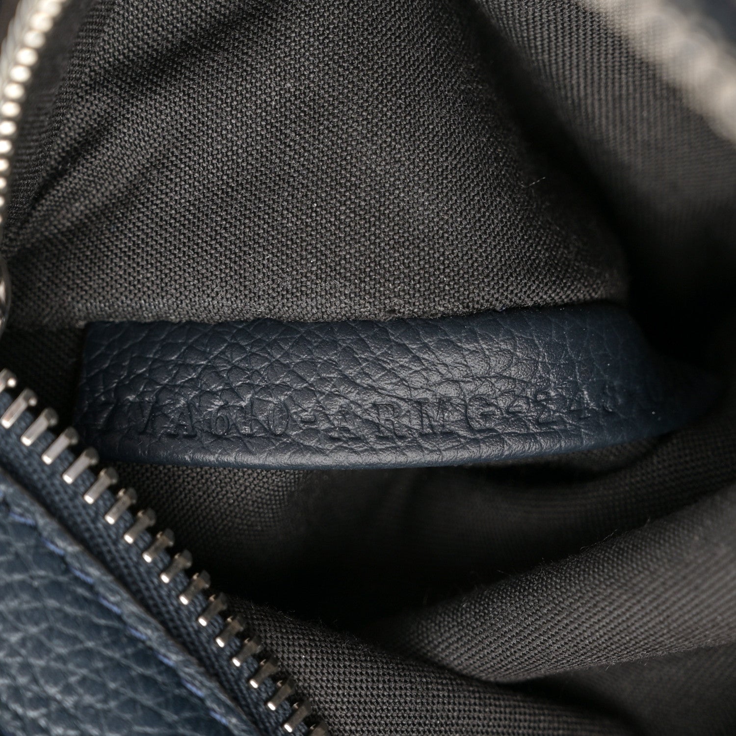 Fendi Pequin Vitello Logo Shopper Tote Blue 7 of 12