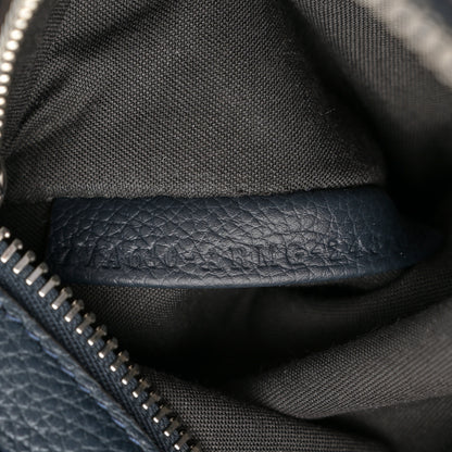 Fendi Pequin Vitello Logo Shopper Tote Blue 7 of 12