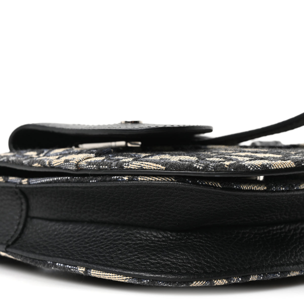 Christian Dior Oblique Saddle Messenger Pouch Beige Black 9 of 10